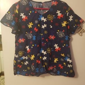 Womens scrub top